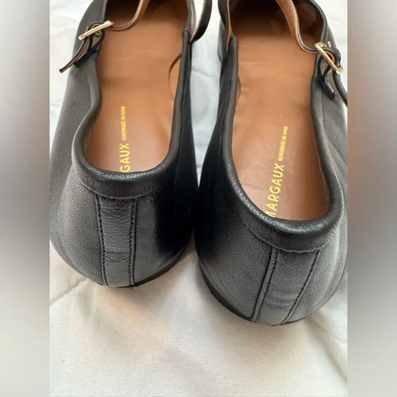 Margaux The Demi Mary Jane Flat in Black Napa Leather size 43.5 - Picture 9 of 11